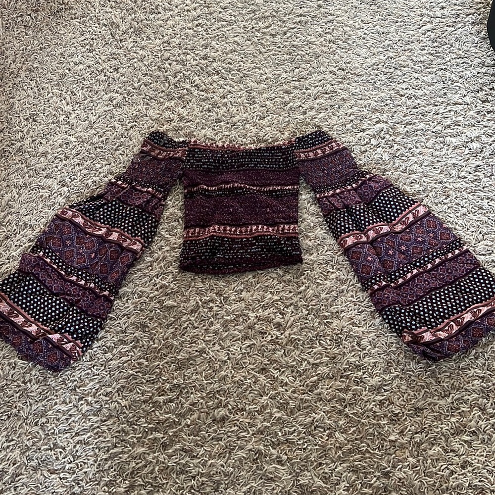Purple crop top
